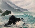 Original Painting Breaking Waves